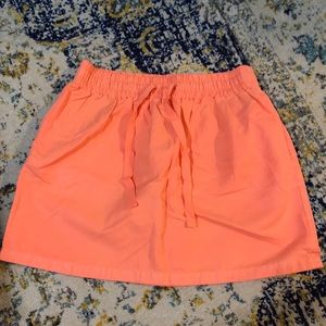 JCrew Orange Skirt with Pockets Sz10